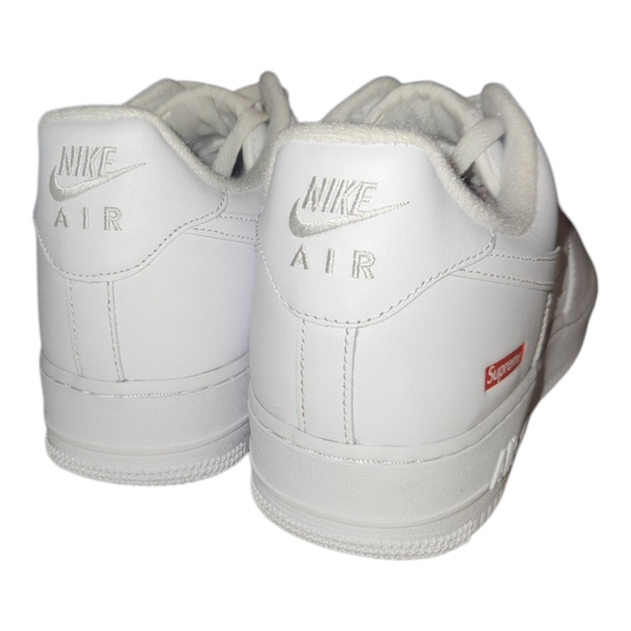 Supreme Nike Air Force 1 Men's White Sneakers - Picture 5 of 8